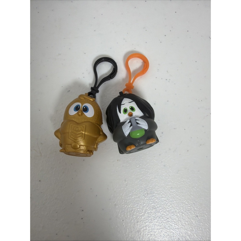 Angry Birds Movie McDonald's Backpack Clip‎ Keychain Lot (2)